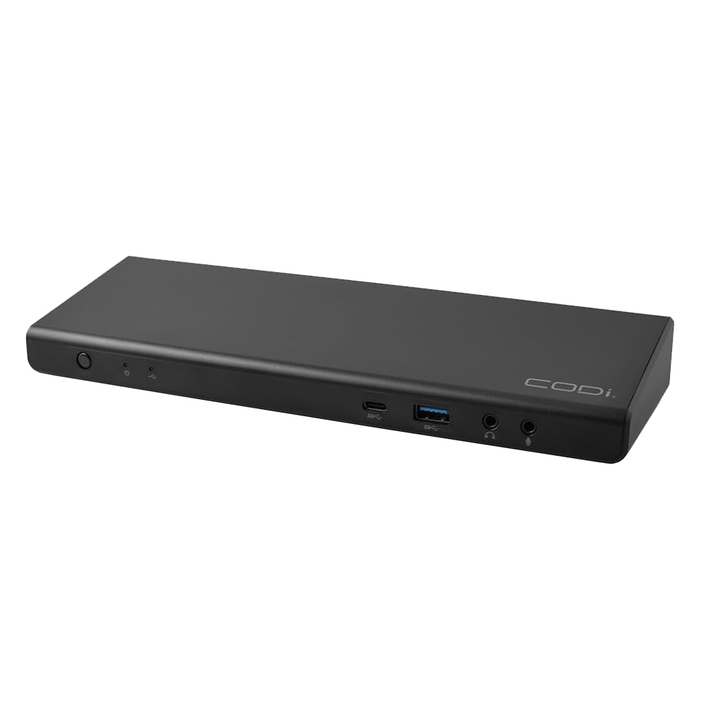 CODi Centro1080 USB-C Triple Display Docking Station | Supports 2 Screens (Windows, macOS, and ChromeOS), Triple 4K@60Hz