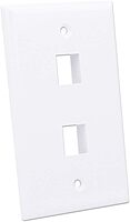 INTELLINET 2-Outlet Keystone Wall Plate