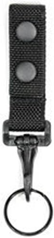 Hero's Pride Ballistic Economy Key Holder, Plastic Clip, Fits Duty Belt to 2.25" Wide, Black