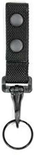 Hero's Pride Ballistic Economy Key Holder, Plastic Clip, Fits Duty Belt to 2.25" Wide, Black