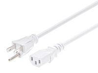 Monoprice Power Cord - NEMA 5-15P to IEC 60320 C13, 18AWG, 10A/1250W, 125V, 3-Prong