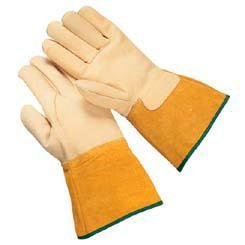 Wells Lamont 815-Y2021M Medium Yellow Grain Cowhide Welders Gloves