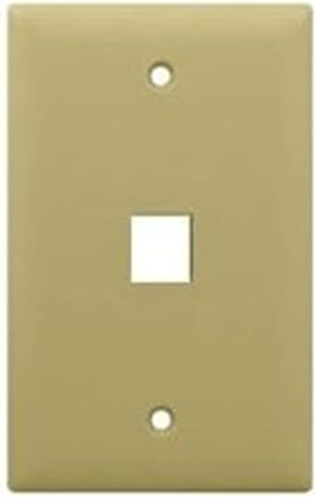 USA Unirise 1Port Wall Plate, Single Gang, Ivory WP-1P-IVY