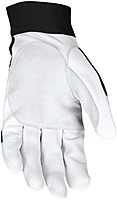 MCR SAFETY Mechanics Work Gloves, Rugged Grain Goatskin with Double Palm