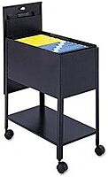 SAFCO Extra-Deep Locking Mobile Tub File, 13-1/2w x 24-3/4d x 28-1/4h, Black (Case of 2)