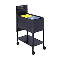 SAFCO Extra-Deep Locking Mobile Tub File, 13-1/2w x 24-3/4d x 28-1/4h, Black (Case of 2)