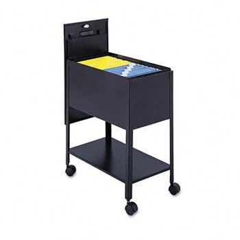 SAFCO Extra-Deep Locking Mobile Tub File, 13-1/2w x 24-3/4d x 28-1/4h, Black (Case of 2)