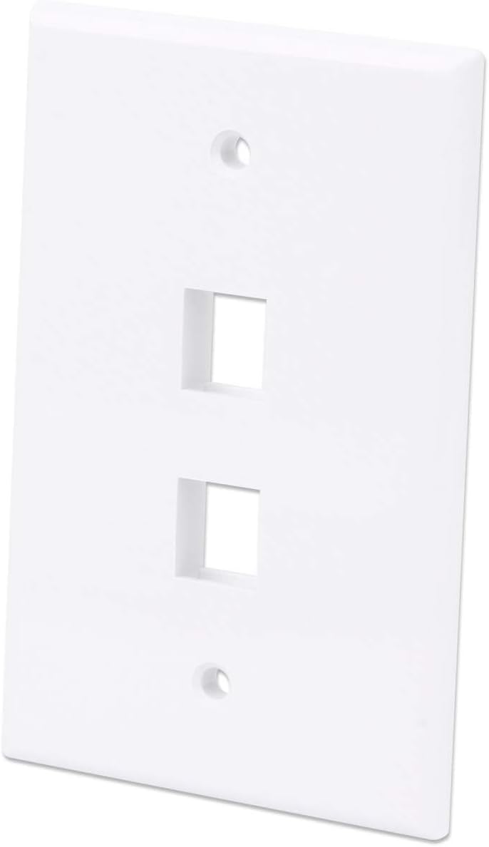 INTELLINET 2-Outlet Keystone Wall Plate