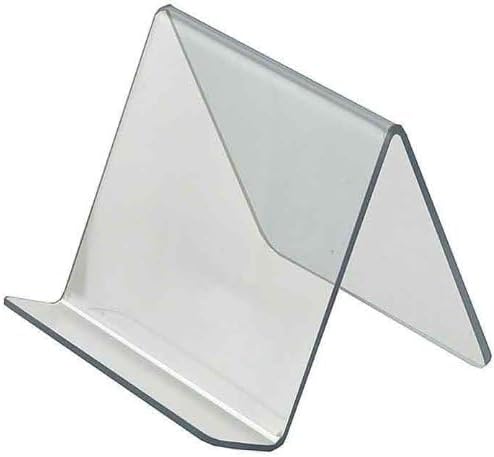 Azar Displays Acrylic Easel Displays, Clear, 10-Pack