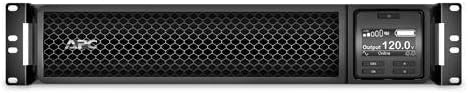 APC 2200VA Smart-UPS Single Phase Online Uninterruptible Power Supply SRT2200RMXLA-NC, Rack Mount UPS with Network Card