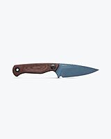 Benchmade - Dacian Fixed Blade Knife with Brown Canvas Micarta Handle and Blue Titanium Cerakote Finish (203BT-03) Brown Canvas Micarta - Blue Titanium Cerakote Finish