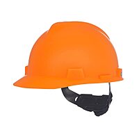 MSA V-Gard Cap Style Safety Hard Hat with Fas-Trac III Ratchet Suspension
