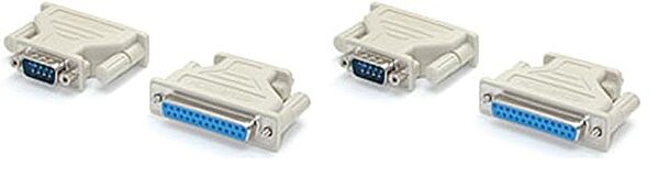 StarTech.com DB9 to DB25 Serial Adapter - M/F - Serial Adapter - DB-9 (M) to DB-25 (F) - AT925MF (Pack of 2) Beige 1 Count (Pack of 2)