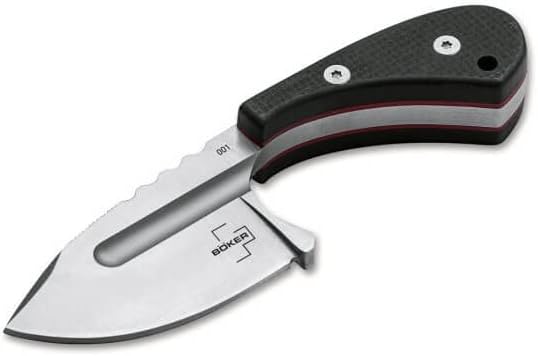 Boker Plus Sigyn - 1.97" Satin D2 Drop Point Blade with G10 Scales and Ball Chain Kydex Neck Sheath Designed by andre