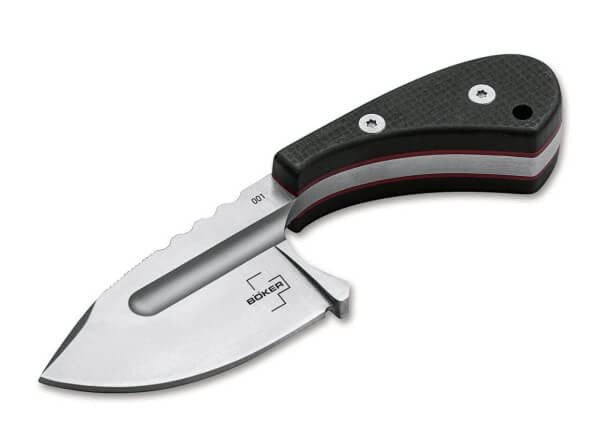 Boker Plus Sigyn - 1.97" Satin D2 Drop Point Blade with G10 Scales and Ball Chain Kydex Neck Sheath Designed by andre