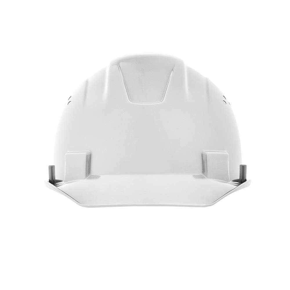 Jackson Safety Advantage Front Brim Hard Hat, Non-Vented, 4-pt. Ratchet Suspension, White, 20200