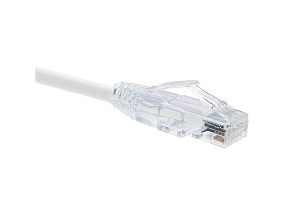 Oncore Clearfit CAT6 Patch Cable, White, Snagless, 6FT