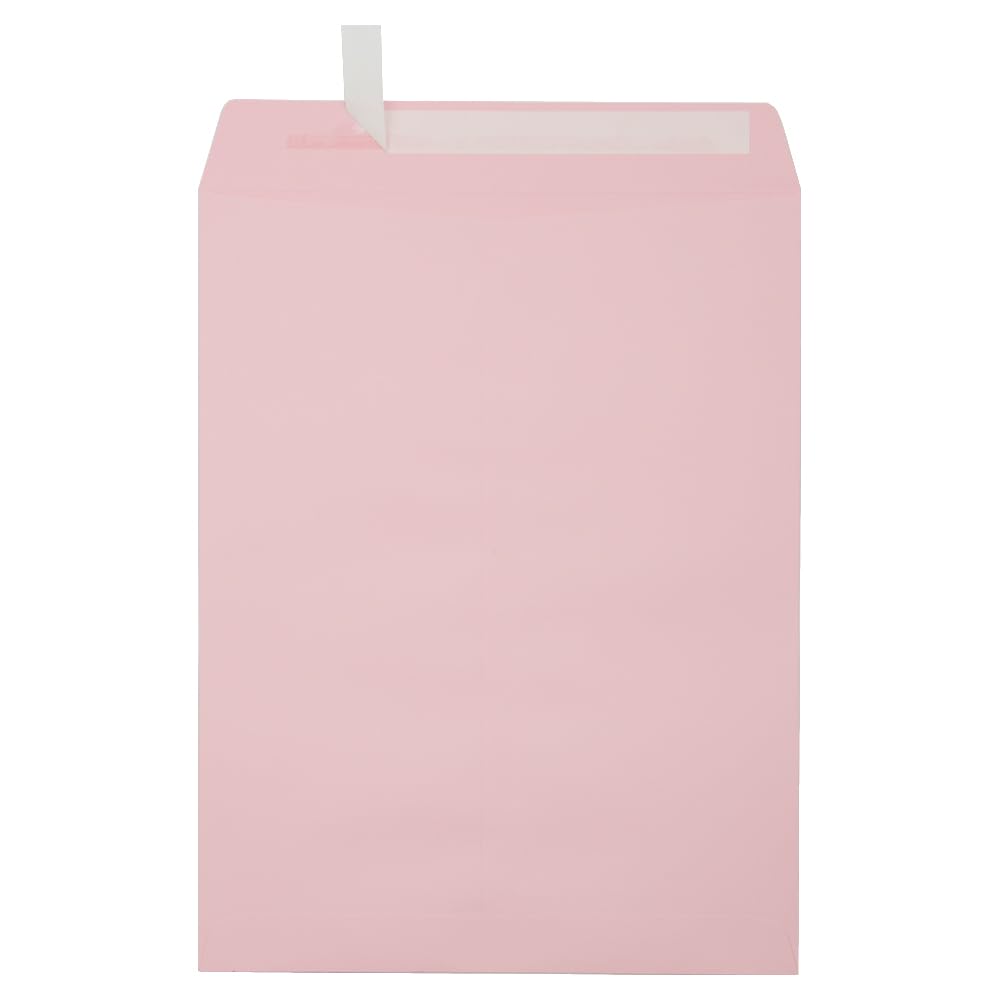LUX 10 x 13 Open-End Envelopes, 80lb, Peel & Press Closure, Candy Pink - Pack of 50