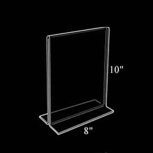 Azar Displays Double-Foot 2-Sided Acrylic Sign Holders