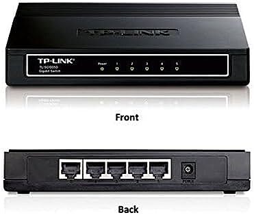 TP-Link 5 Port Gigabit Ethernet Network Switch | Plug and Play | Desktop or Wall-Mount | Plastic Case Ethernet Splitter