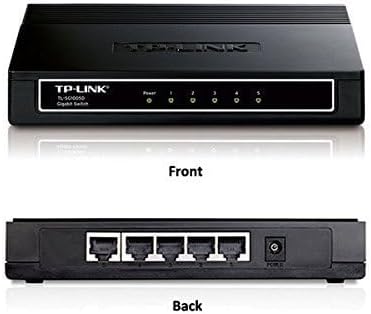 TP-Link 5 Port Gigabit Ethernet Network Switch | Plug and Play | Desktop or Wall-Mount | Plastic Case Ethernet Splitter