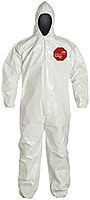 DuPont Tychem 4000 Coverall, Hooded, Zipper Front - 3X-Large