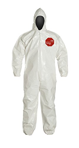 DuPont Tychem 4000 Coverall, Hooded, Zipper Front - 3X-Large