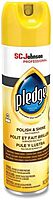 Pledge Furniture Polish, Lemon, 14.2 oz Aerosol Spray, 6/Carton