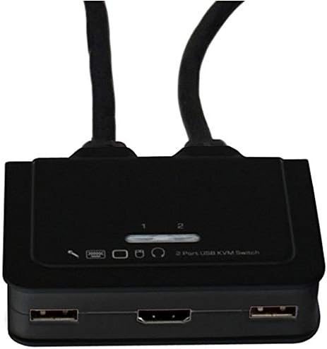 StarTech.com 2-Port USB Cable KVM Switch with Remote Switch