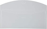 JAM PAPER Plastic Envelopes with Tuck Flap Closure - Clear