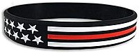 THIN BLUE LINE USA American Flag Silicone Bracelet