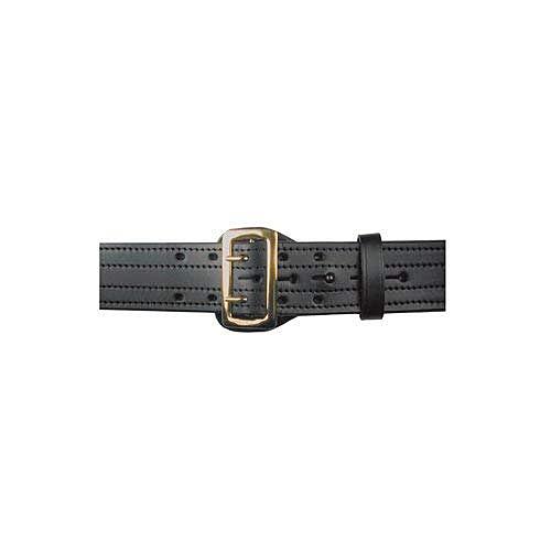 BOSTON LEATHER Sam Browne Belt, Four-Row Stitched, 2 1/4" Wide
