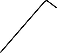 Hex Key: 1/4" L-Handle, Long Arm