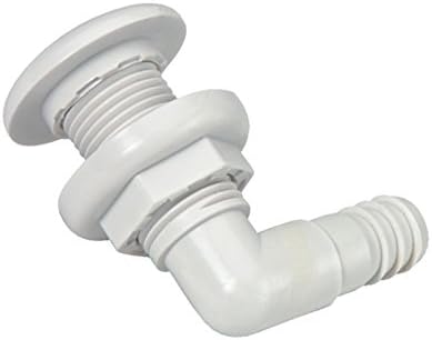 Johnson Pumps of America 7503 5 Marine 90 Degree 3/4" White Thru-Hull Connector
