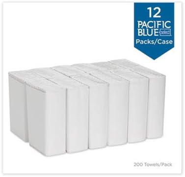 Pacific Blue Select C-Fold Paper Towel, 1-Ply, 10.1 x 10.1, White, 200/Pack, 12 Packs/Carton