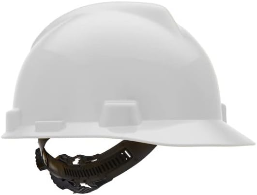 MSA V-Gard Cap Style Safety Hard Hat Suspension | Polyethylene Shell, Superior Impact Protection