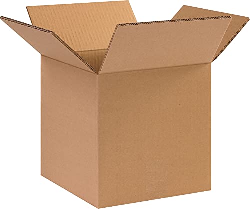 Box King HD101010DW Double Wall Boxes, 10" Length x 10" Width x 10" Depth, Kraft (Pack of 15)