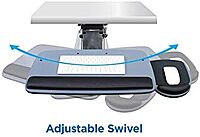Mount-It! Under Desk Keyboard Tray, Adjustable Keyboard and Mouse Drawer Platform with Ergonomic Wrist Rest Pad