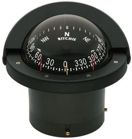 Ritchie Navigation FN-203 Navigator Flush Mount Combi-Dial Compass, Black with Black Dial