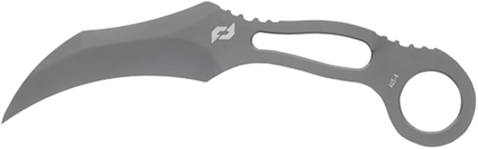 Schrade Delta Class Boneyard CLR Fixed Blade with 9Cr18MoV Grey Ti Coat for Outdoor Survival