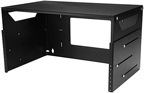 StarTech.com 2-Post 4U Open Frame Wall Mount Network Rack with Built-in Shelf