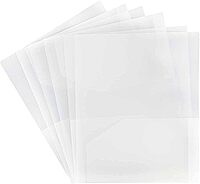 JAM Paper Heavy-Duty 2-Pocket Plastic Presentation Folders - Letter Size