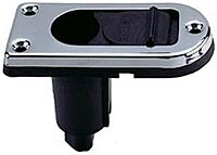 Perko Locking Collar Pole Light Mounting Base - 2 Pin - Chrome