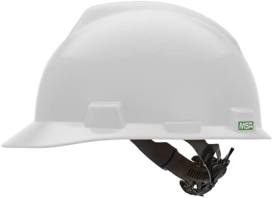 MSA V-Gard Cap Style Safety Hard Hat Suspension | Polyethylene Shell, Superior Impact Protection