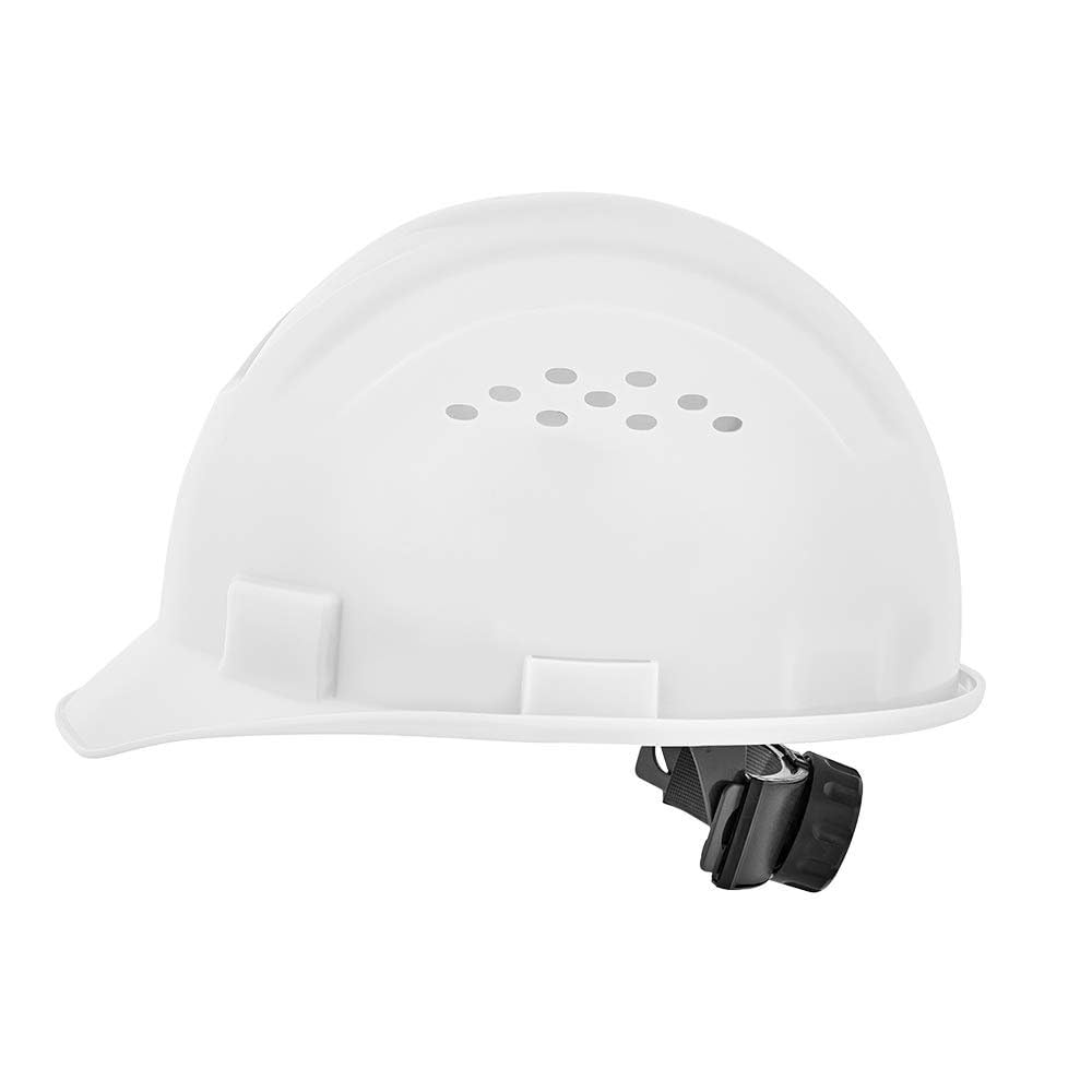 Jackson Safety Advantage Front Brim Hard Hat, Vented, 4-pt. Ratchet Suspension, White, 20220