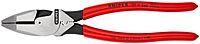 Knipex 09 11 240 SBA 9.5-Inch Ultra-High Leverage Lineman's Pliers with Fish Tape Puller and Crimper