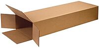 Partners Brand Heavy-Duty Side-Loading Boxes 18 x 6 x 45 in, Kraft (Bundle of 5)