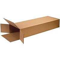 Partners Brand Heavy-Duty Side-Loading Boxes 18 x 6 x 45 in, Kraft (Bundle of 5)