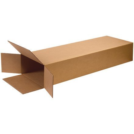 Partners Brand Heavy-Duty Side-Loading Boxes 18 x 6 x 45 in, Kraft (Bundle of 5)