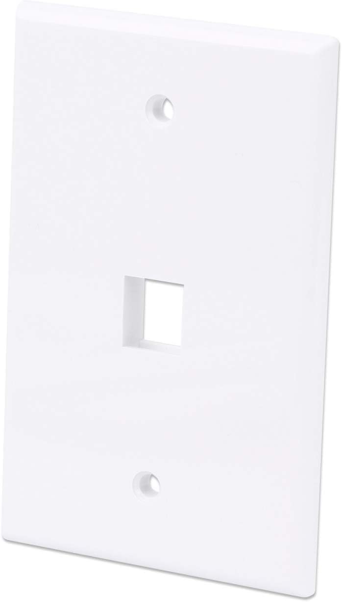 INTELLINET 1-Outlet Keystone Wall Plate